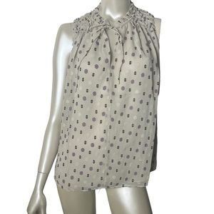 Current Air brand Tan Geometric print Sleeveless Top